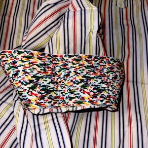 Luchiano Visconti Long Sleeve shirt XLT tall striped colorful button